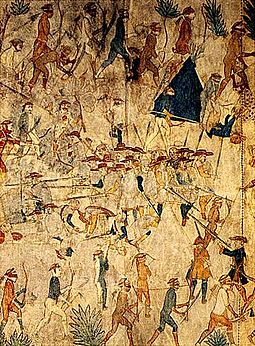 Massacre of the Villasur Expedition, painted c. 1720 PawneeVillasur1720.jpg