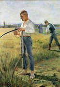 草刈りをする農民 (1891)