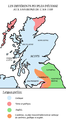 1100 : peoples dwelling in Scotland (Source map in English)