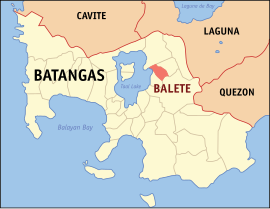 Balete na Batangas Coordenadas : 14°1'N, 121°6'E