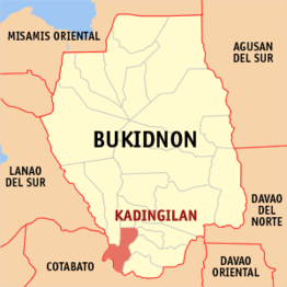 Kaart van Kadingilan
