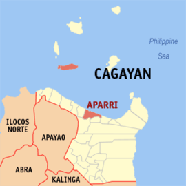 Aparri na Cagayan Coordenadas : 18°21'27"N, 121°38'14"E