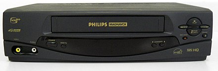 A typical Philips Magnavox VCR.