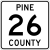 Pine County маршрут 26 MN.svg