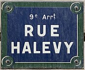 Plaque Rue Halévy - Paris IX (FR75) - 2021-06-28 - 1.jpg