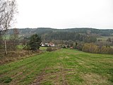 Čeština: Poříčí z kopce. Okres Karlovy Vary, Česká republika.