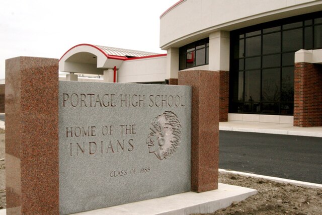 Portage High School following a 2007 expansion project