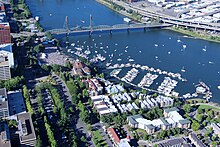 Aerial view of the 2016 festival Portland Waterfront Blues Festival.jpg