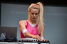 Ableton Push controller used by Pussy Riot in 2022 Pussy Riot Rudolstadt-Festival 20.jpg