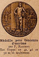 medaille schermtoernooi, 1906