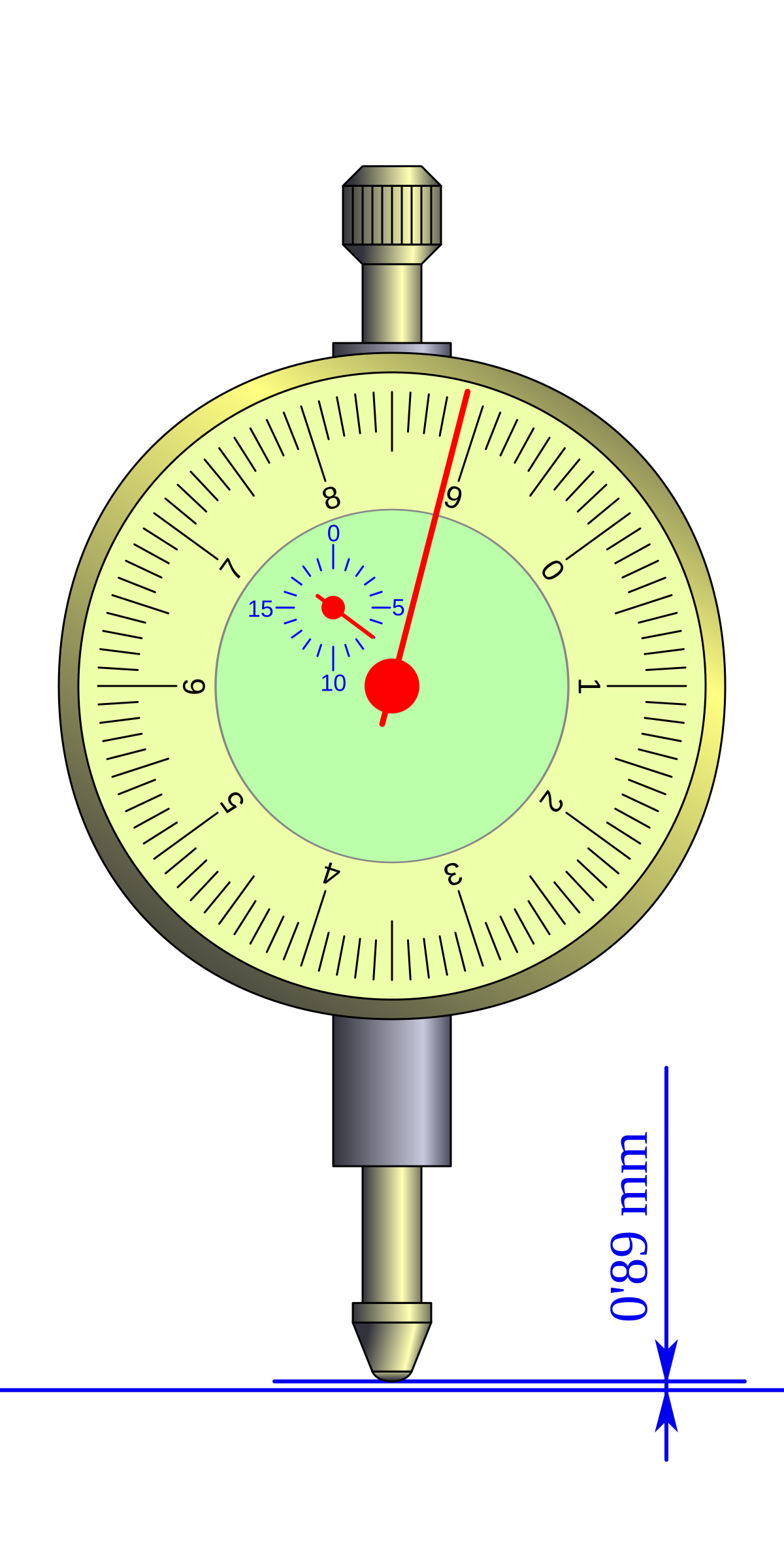 MEDID - Reloj comparador MEDID 0,01 mm