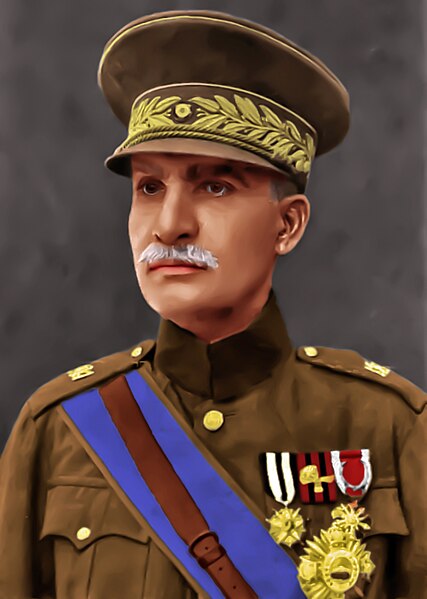 ファイル:Reza Shah Pahlavi Official Portrait - Colorized 2.jpg