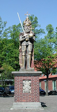 A landmark in Wedel, the Roland statue