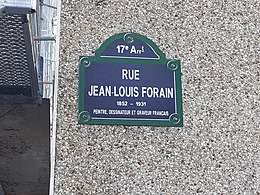 Havainnollinen kuva artikkelista Rue Jean-Louis-Forain