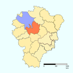 Location of Rybinsky District in Yaroslavl Oblast