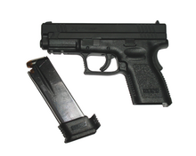 Compact XD chambered in .45 ACP with 13-round magazine SAXD .45 compact.png