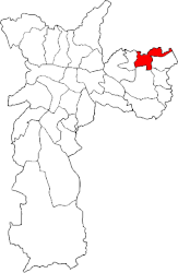 Sous-préfecture de São Miguel Paulista - Carte