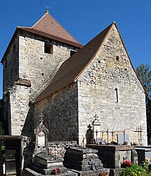 La côté sud de l'église.