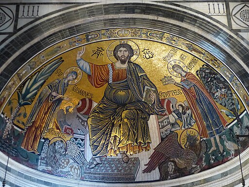 San Miniato al Monte, il mosaico in stile tardo bizantino (1297) dell'abside