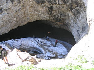 Eingangsbereich der Schellenberger Eishöhle