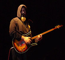 Trey Spruance performing in 2009 Secret Chiefs 3, New York, 2009; 01 crop.jpg
