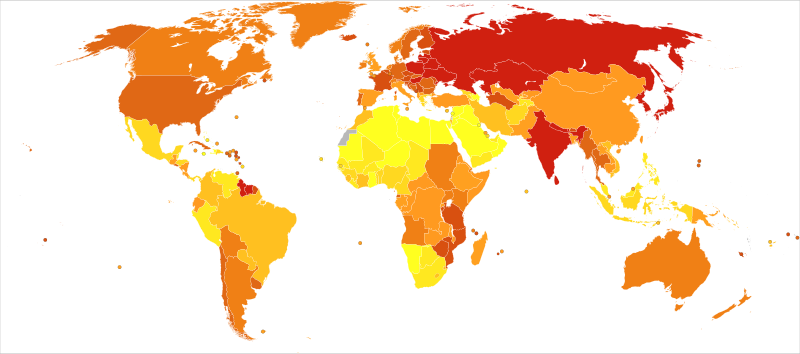 File:Self-harm world map-Deaths per million persons-WHO2012.svg