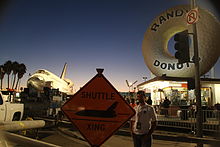 Shuttle Endeavour in front of Randy's in Inglewood, 2012 Shuttle Endeavour in front of Randys.JPG