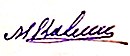 Handtekening van Mikhail Kalinin Михаил Калинин