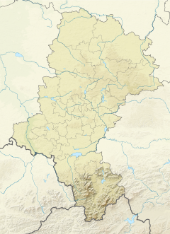 Mapa lokalizacyjna województwa śląskiego