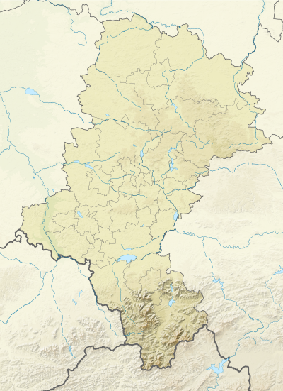 Silesian Voivodeship Relief location map.svg
