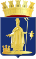 Het wapenschild van Sint-Niklaas, met Nicolaas van Myra