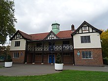 The Richard Beachcroft Pavilion Sir Roger Bannister and Sir Bradley Wiggins - Paddington Recreation Ground Randolph Avenue W9.jpg