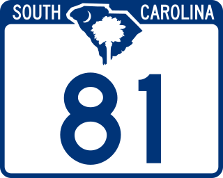 <span class="mw-page-title-main">South Carolina Highway 81</span> Highway in South Carolina, US