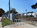 The bike rack at Southold (LIRR station).