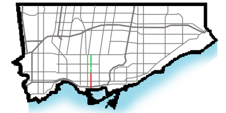 Spadina map