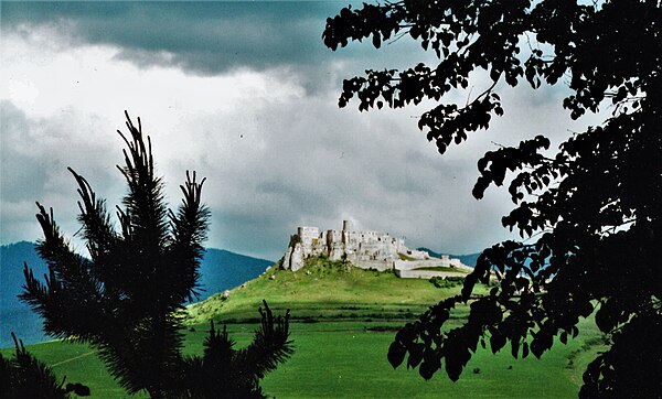 The iconic Spišský hrad (German: Zipser Burg), one of the most well preserved medieval castles in Central Europe and a historical landmark of the Spiš