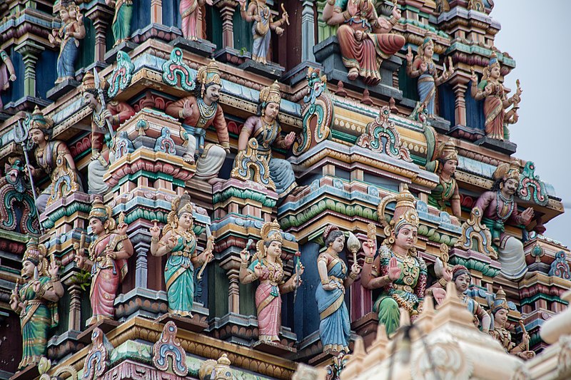 File:Sri Mahamariamman Temple, Kuala Lumpur. Gopuram from the North. Sculpture. 2019-12-07 16-58-40.jpg