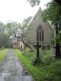 Thumbnail for File:St Lawrence Church in the rain - geograph.org.uk - 3088387.jpg