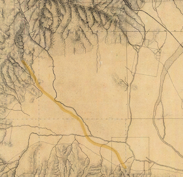 File:Stage Route Rancho Encino to Santa Susana Pass Hall Map 1880.png