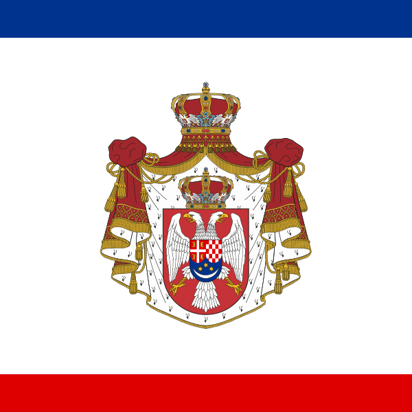 Ficheiro:Standard of the Chairman of the Council of Ministers for the Kingdom of Yugoslavia.svg