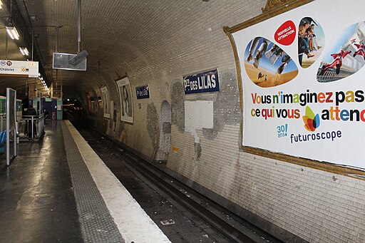 Station Mtro Porte Lilas ligne 11 Paris 1