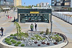 Nový západní vstup do stanice (od r. 2010)