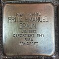 image=File:Stolperstein Brüggen Klosterstraße 78 Fritz Emanuel Braun.jpg