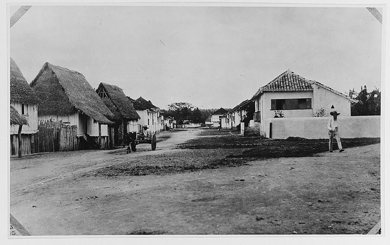 File:Street scene in Agana - Officers' mess and club. (Guam circa 1900).jpg