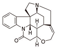 Structural formula of strychnine