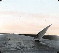 Suez Canal, Egypt. Early 1900s. Goodyear Archival Collection. Brooklyn Museum. Suez Canal, Egypt. Lantern Slide.jpg