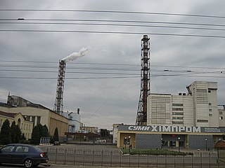 <span class="mw-page-title-main">Sumykhimprom</span> Chemical plant in Sumy, Ukraine