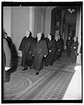 Thumbnail for File:Supreme Court attends funeral services for late Illinois Senator. Washington, D.C., April 12. Members of the U.S. Supreme Court as they arrived for the funeral services for the late Senator LCCN2016875423.jpg