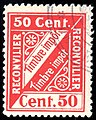1904, 50c used, bisected usage was allowed