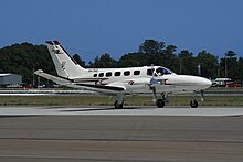 Tasair disposed of this Cessna Conquest II in 2008 Tasair (VH-TAZ) Cessna 441 Conquest II.jpg